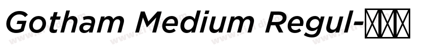 Gotham Medium Regul字体转换
